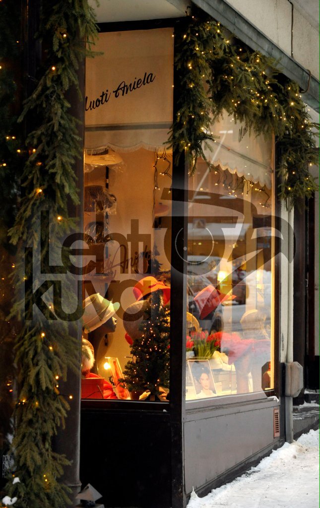Christmas decoration in Helsinki, Finland.